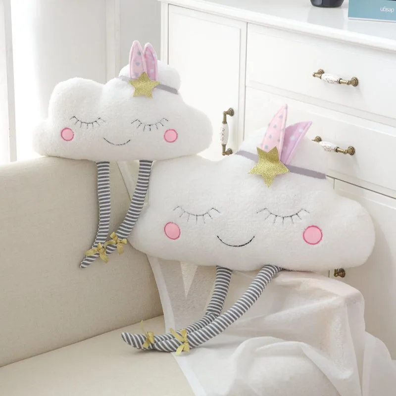 

1PC Plush Cloud Moon Star Cushion Sweet Dreams Childrens Kids Nursery Pillow For Kid Room Drcoration