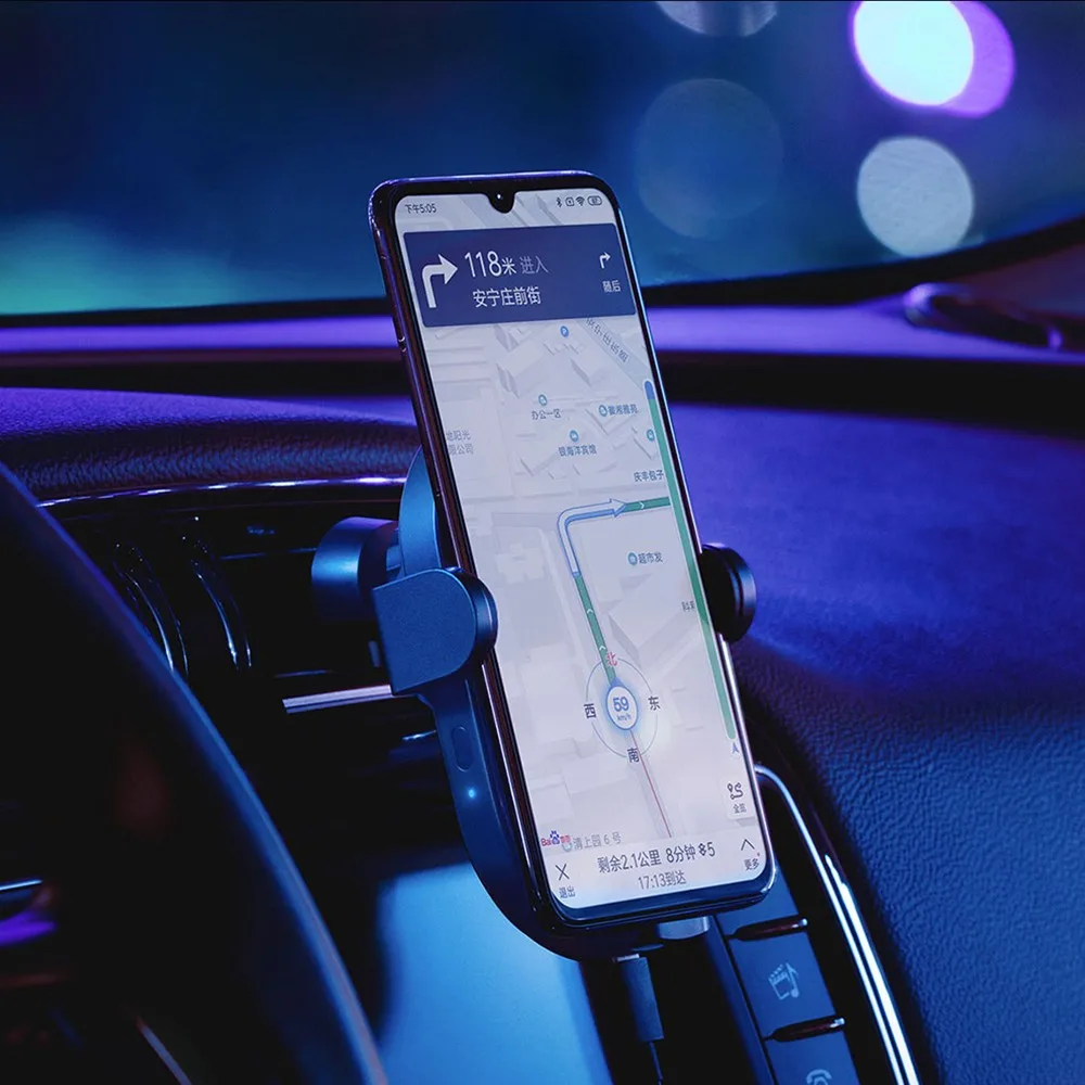

Xiaomi Car Phone Holder For iPhone Air Vent Mount Mobile Phone GPS Holder Stand Automatic Induction 20W Wireless Car Charger