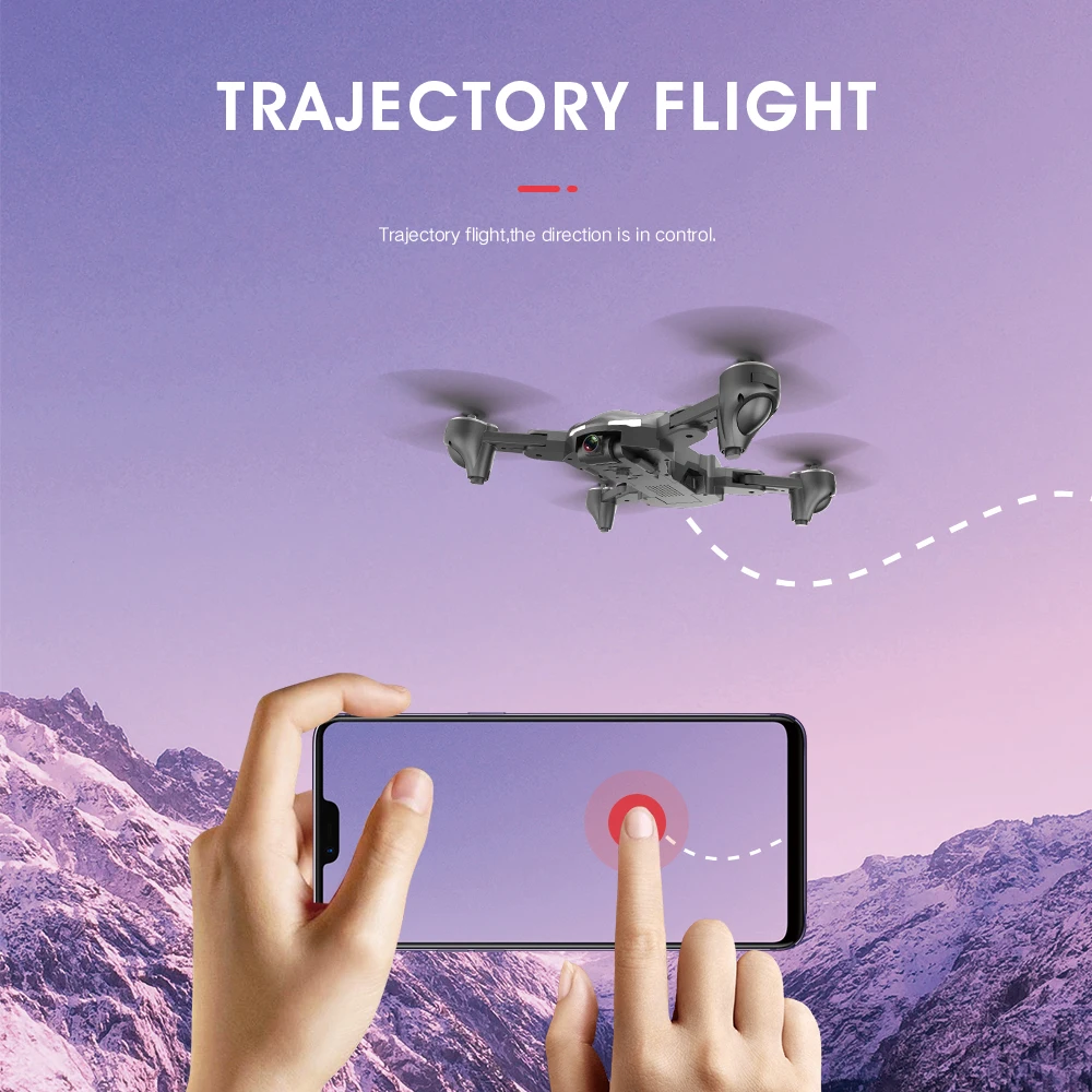 Складная 4K HD Двойная камера RC Дрон 17 минут оптическое позиционирование потока