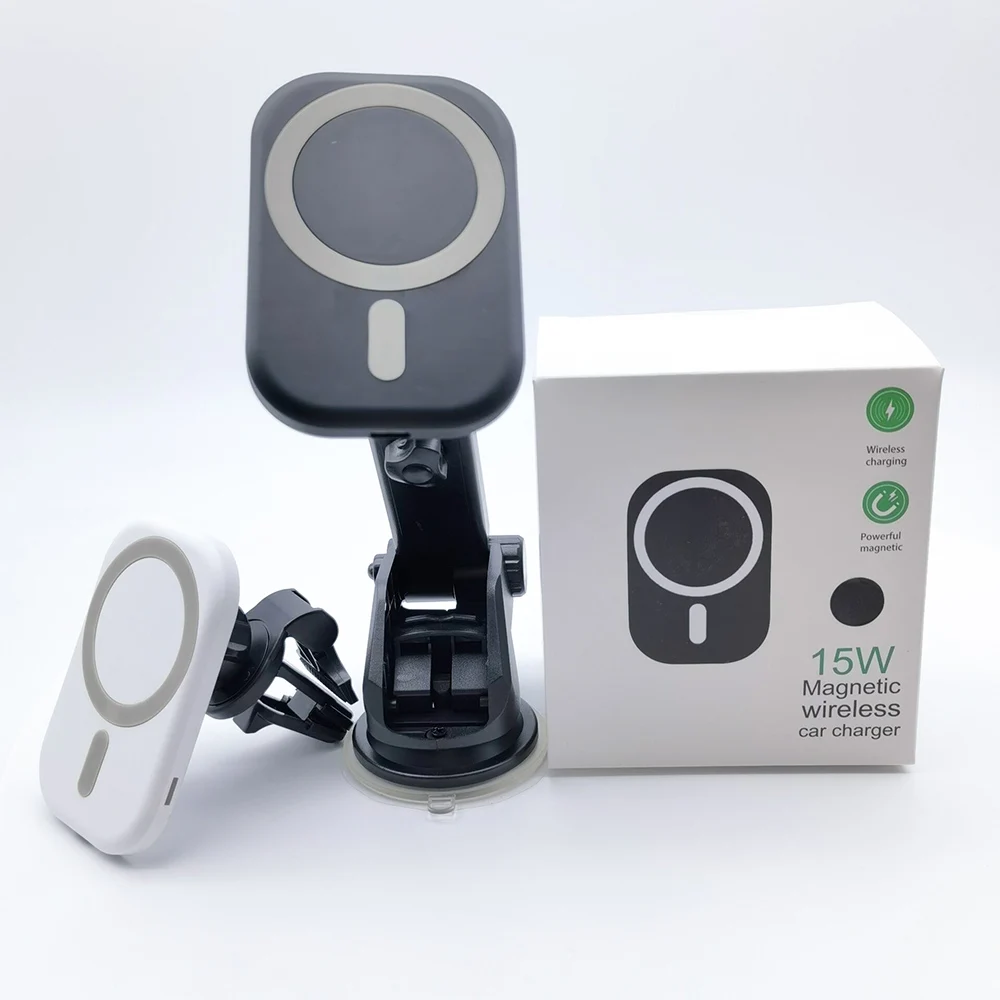 

15W Magnetic Car Wireless Charger Holder For iPhone 12 Mini Pro Max Fast Charging Wireless Charger Car Portable Charger Phone