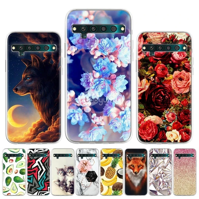 

Soft TPU Case For TCL 10 Pro Cases Silicon DIY Painted Phone Fundas For TCL 10L Covers Back Coque Bumper Protective Shell Etui