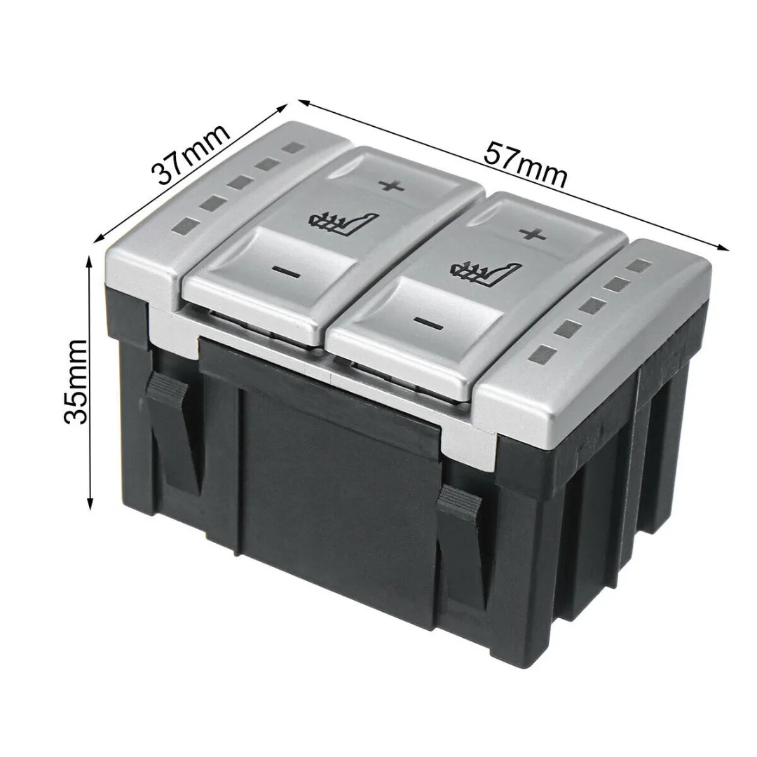 Mayitr 1 шт. автомобильный переключатель с подогревом сиденья серебристо-черный