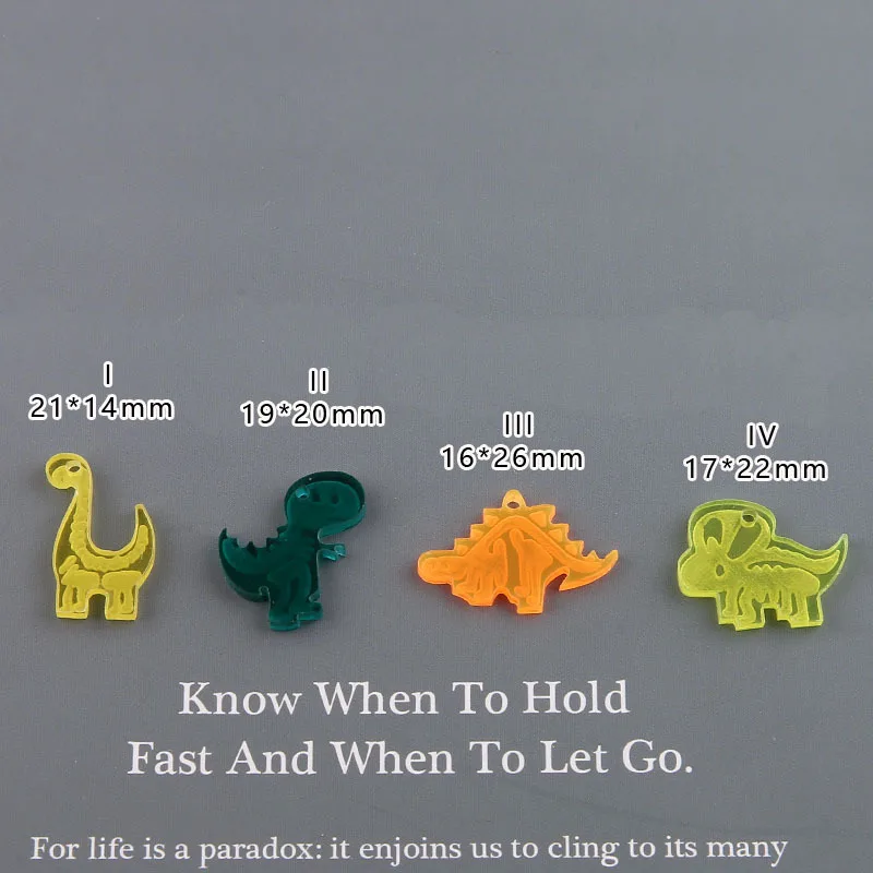 10 шт. милый мини-динозавр с плоской задней стороной из смолы планарные Мультяшные