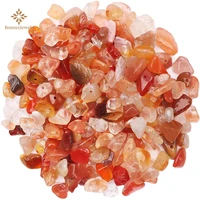natural irregular 5 8mm gravels chips red agates stone beads loose spacer beads for jewelry making diy bracelet necklace