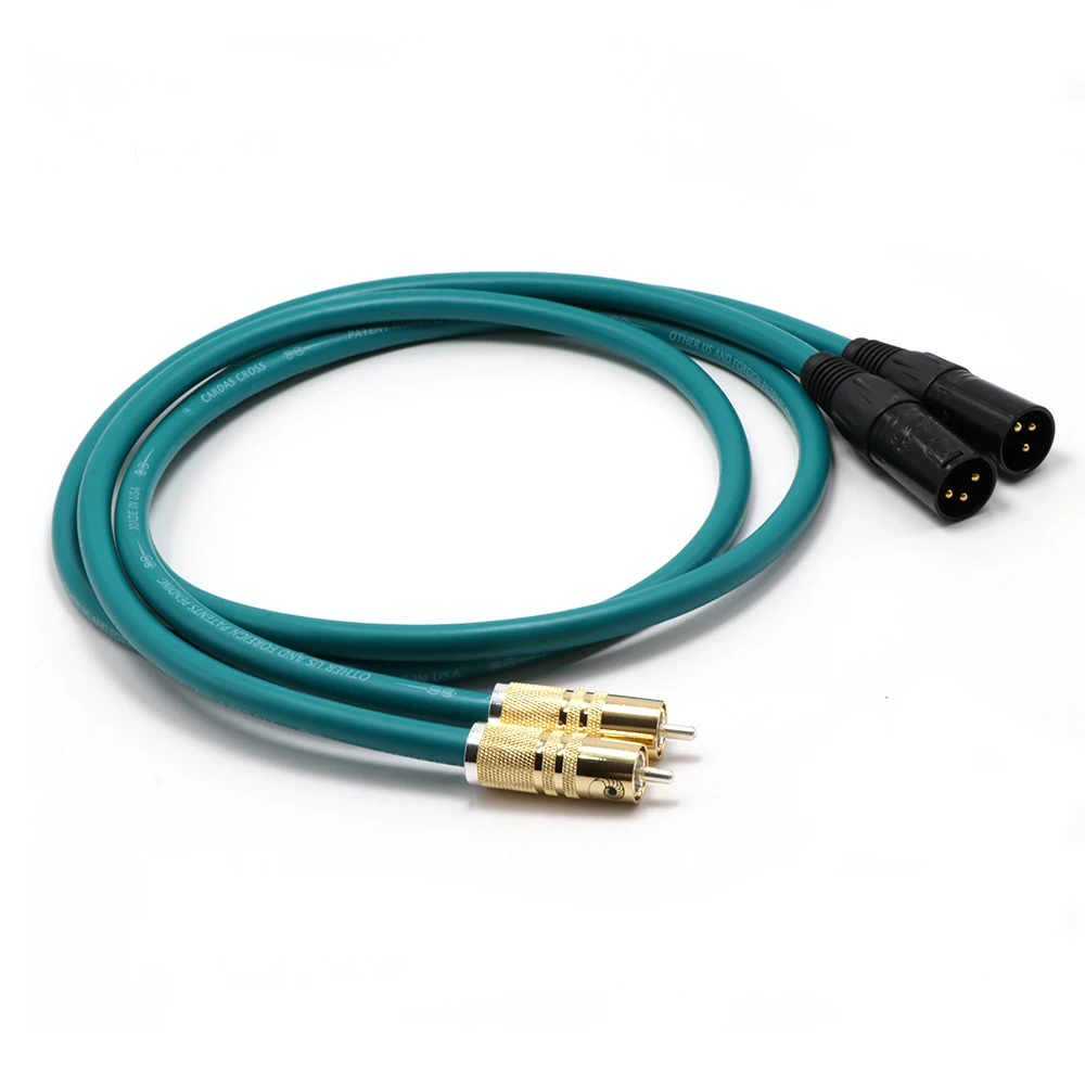 Пара hi fi Yter RCA на XLR сбалансированный штекер аудиокабель перекрестный аудио
