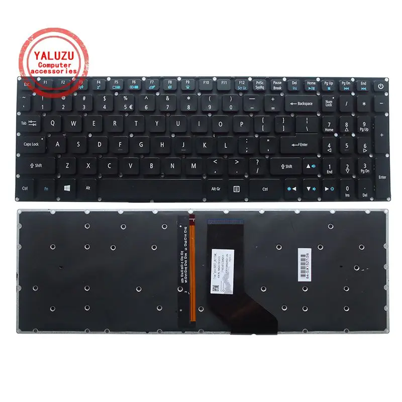 

QH новый для Acer Aspire VX 15 VX15 VX5-591G VX5-591 VX5-793 VN7-593 VN7-793 VN7-793G клавиатура с подсветкой английский (США) черный