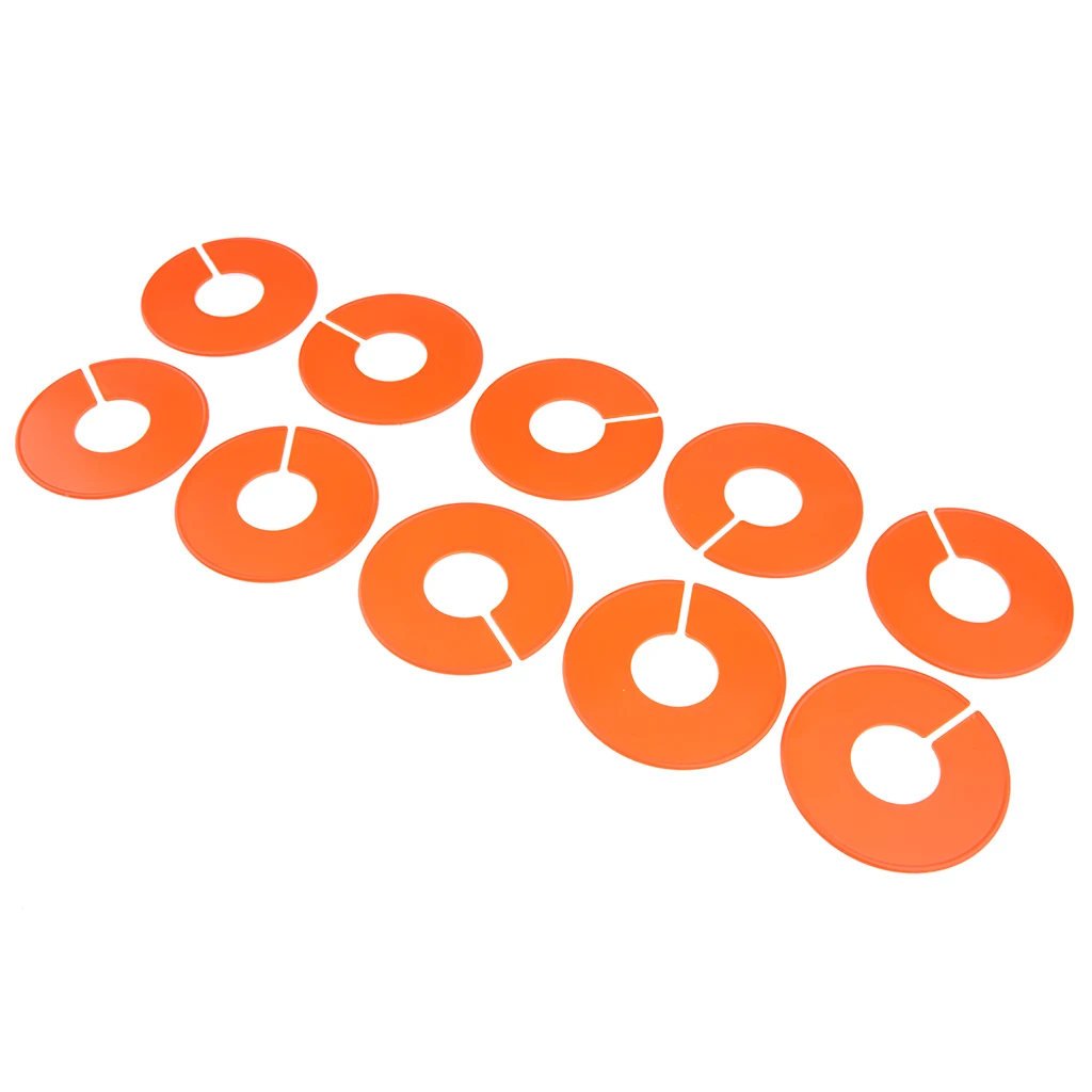 

10Pack Clothing Rack Size Dividers Wardrobe Round Hangers Dividers Home Storage