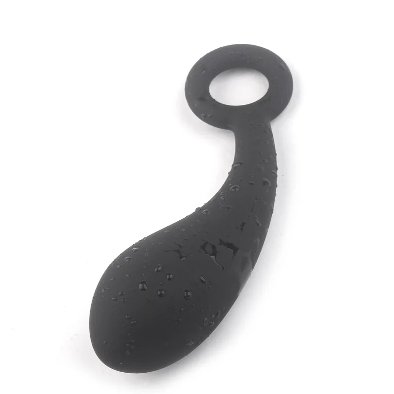 Женский силикон в форме капли воды против закрытого мужского ануса игрушечный