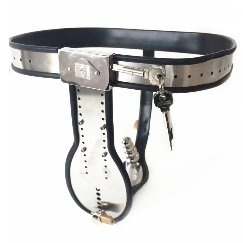 Металлическая клетка для пениса Мужской Пояс верности Анальная пробка трусики Cbt