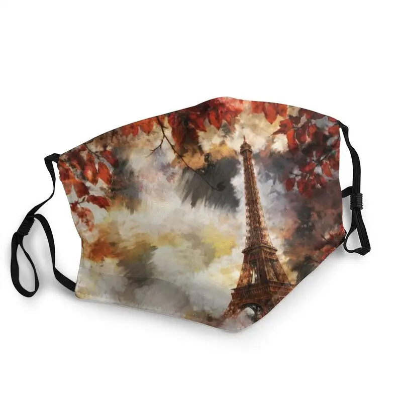 

Eiffel Tower With Autumn Colors In Paris France Reusable Unisex Adult Face Mask Protection Cover Respirator Mouth Muffle