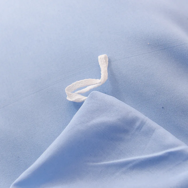 

1314 Simple Solid Color Bed Linen 4-piece Set Hotel Single and Double Sanding Bed Bag 4-piece Set Comforter Bedding Sets