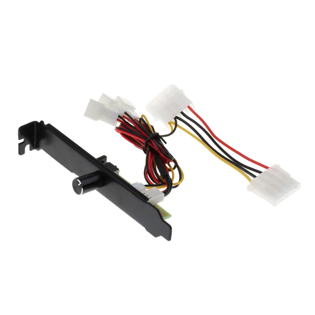 4 канала 4pin PC кулер охлаждения вентилятора регулятор скорости кронштейн PCI 12 В питания PCI задний слот кронштейн