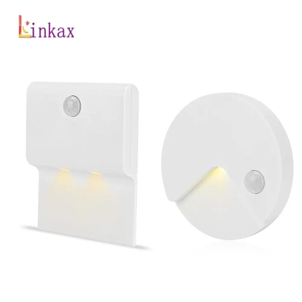 Круглый/прямоугольный светодиодный PIR светильник с датчиком движения для шкафа