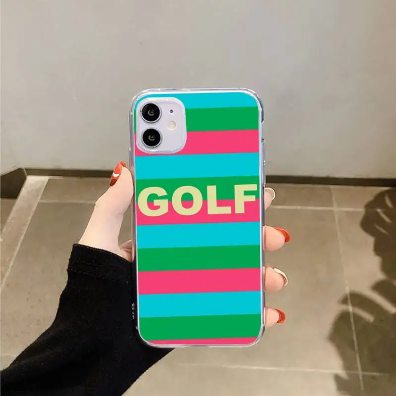 

Famous singer Golf Blue Flame Phone Case Transparent for Clear iPhone case 11 12 mini pro XS MAX 8 7 6 6S Plus X 5S SE 2020 XR