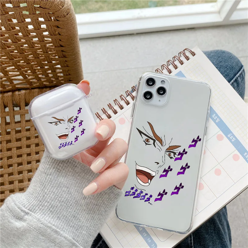 Чехол для наушников JOJO 39 s мягкий прозрачный силиконовый чехол с рисунком