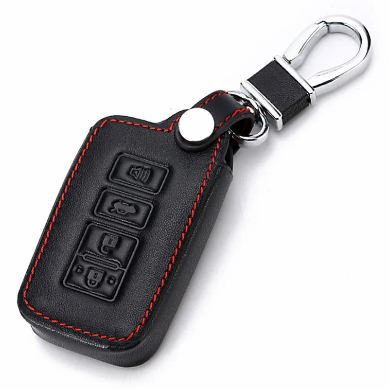 Peacekey натуральная кожа 4 кнопки чехол для автомобильного ключа протектор Toyota