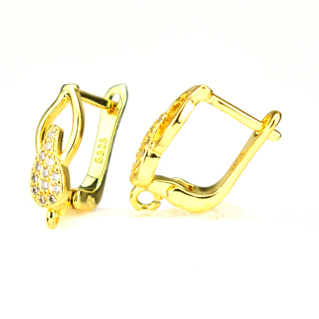 Клещи-лобстер аксессуары для сережек квадратные кубические циркониевые клипсы