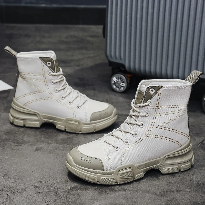 Ботинки женская обувь женские парусиновые ботильоны на среднем каблуке (3-5 см)