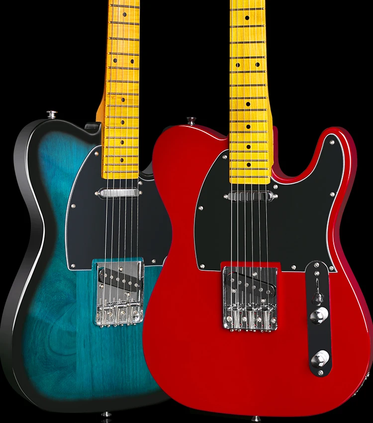 39-дюймовая цельная телескопическая электрическая гитара из липы 6-струнная