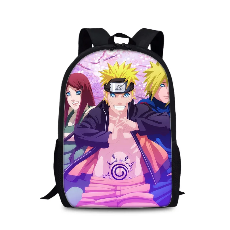 

Anime Ninja Uzumaki Uchiha Naru Schoolbag Travel Backpack Notebook Bag Gifts for Kids Students