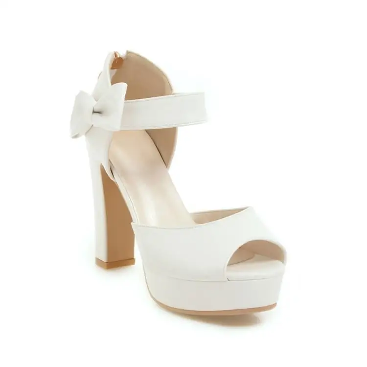 

Anti-Skid Large Size 2021 Sandals Block Heels Comfort Shoes for Women Open Toe Espadrilles Platform Suit Female Beige Big New Ch