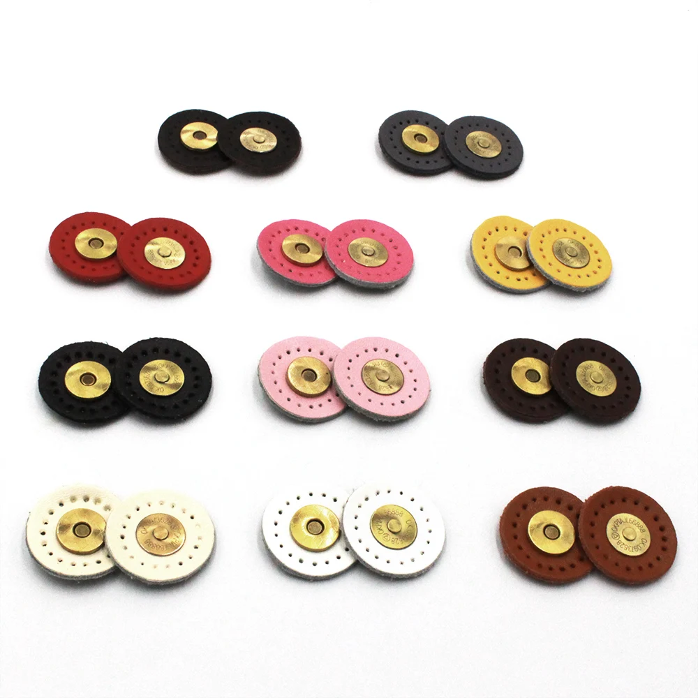 5 шт. магнитные застежки из натуральной кожи для сумок|Пуговицы| |