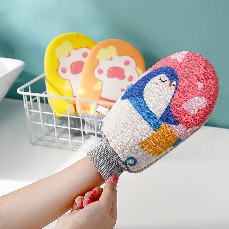 

Bath For Peeling Exfoliating Mitt Glove For Shower Scrub Gloves Resistance Body Massage Sponge Wash Skin Moisturizing SPA Foam
