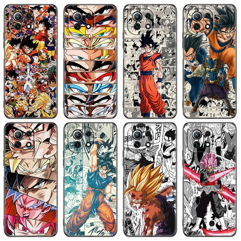 Чехол для телефона с аниме Super Son Goku мягкий черный чехол Xiaomi Mi POCO X3 NFC F3 GT M3 10T 11T 11X Pro
