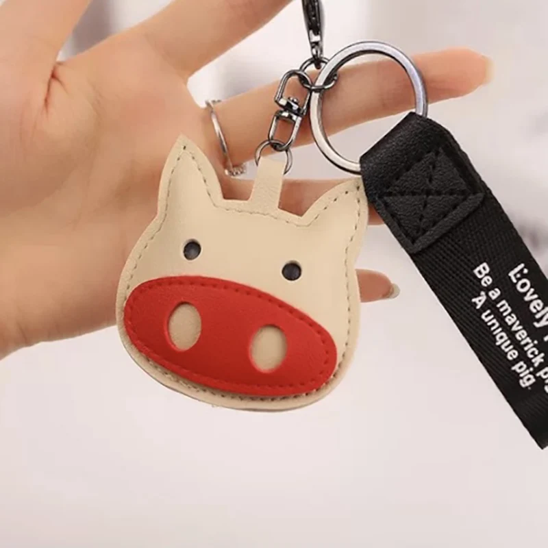 

Cute Mouth-Muffle Piggy Key Chain Girl Women Kawaii Keychains Pig Shape Keyring Holder For Gift Bag Charms Pendant Jewelry