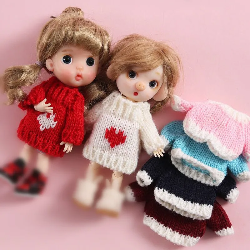 Новый [1/12 кукольный свитер] OB11 кардиган Ob11 шляпа 1/12BJD Кепка одежда (подходит для