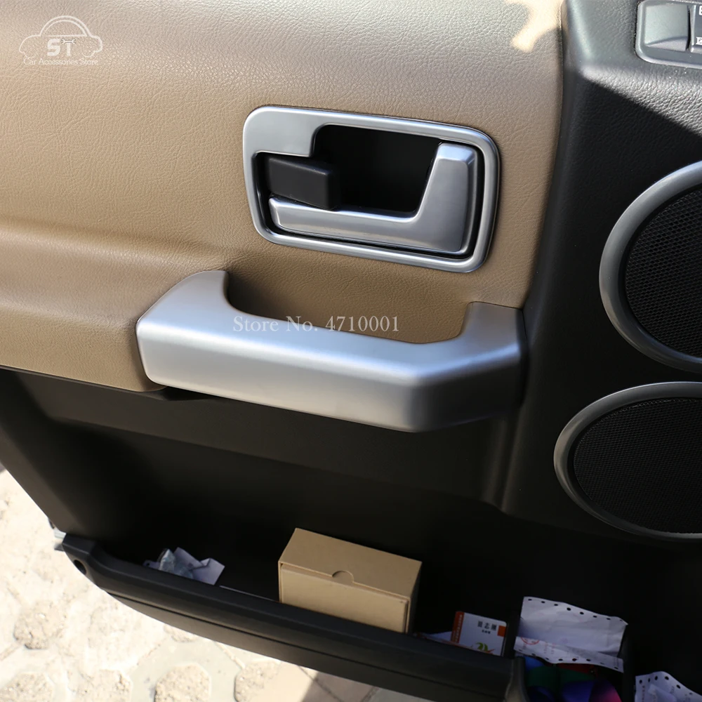 

Car Door Inner Handle Protection Cover Decorative Frame Trim,ABS Silver,for LandRover Discovery 3 LR3 2004-09,Interior Accessory
