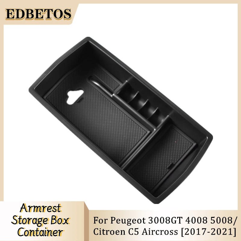 

Car Armrest Box For Peugeot 3008 3008GT 4008 5008 2017 2018 2019 20202021 Center Console Storage Glove Box Organizer Insert Tray