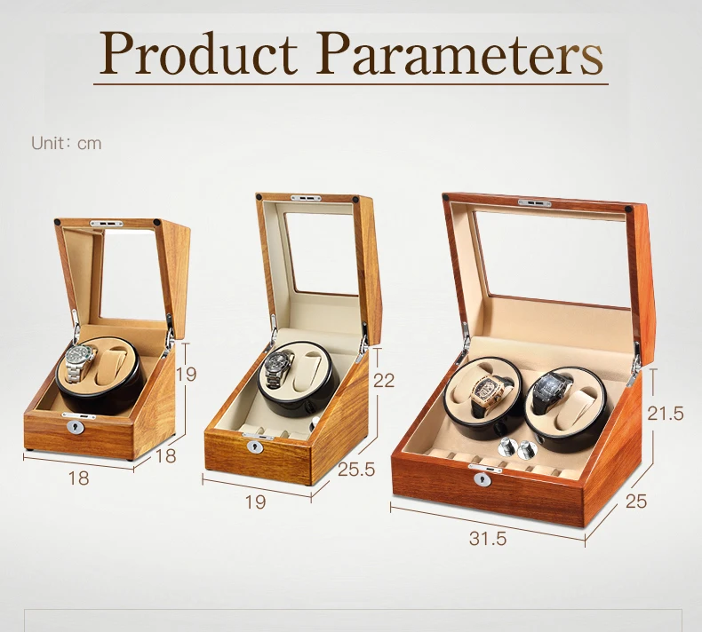 

Handmade Box Top Rosewood Automatic Mechanical Watch Winder Winding Rotator Case Cabinet Battery Remontoir Watchwinder 4+6/2+3