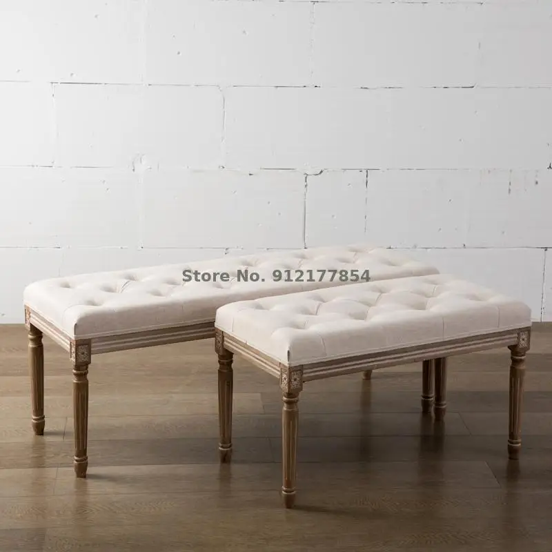 Американский туалетный стул из твердой древесины в европейском стиле ретро для