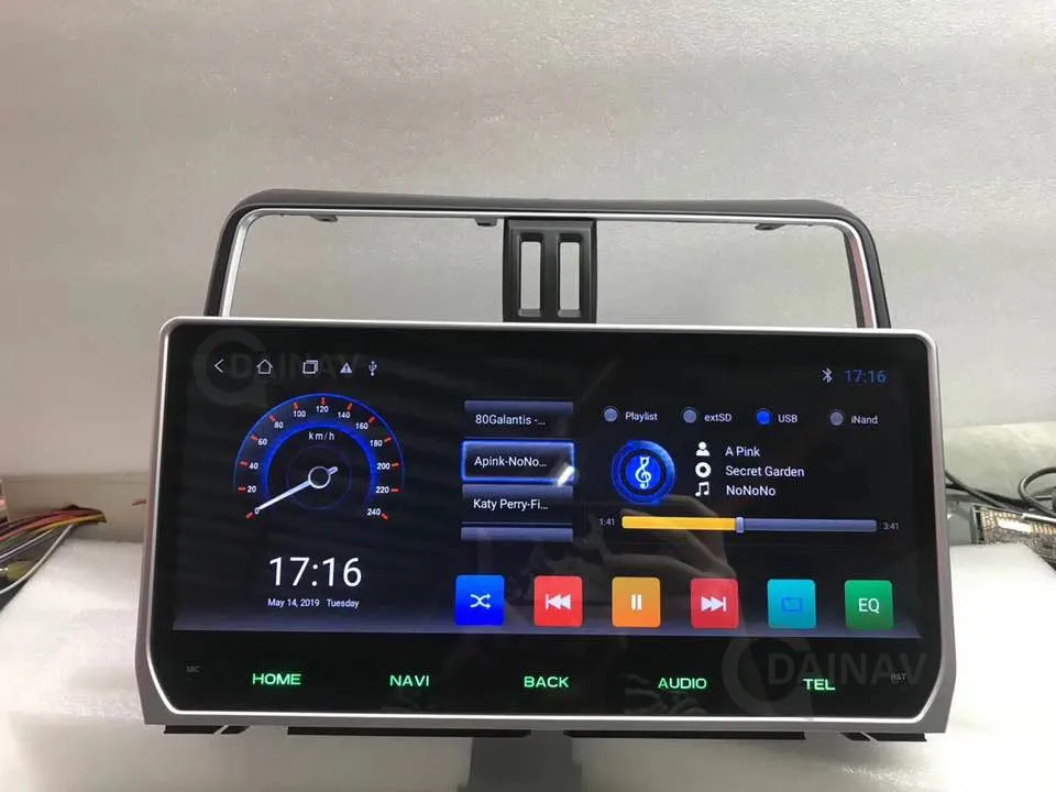 Автомагнитола 2 Din Android для Toyota Land Cruiser Prado 150 2017-2018 Стерео Авторадио проигрыватель с