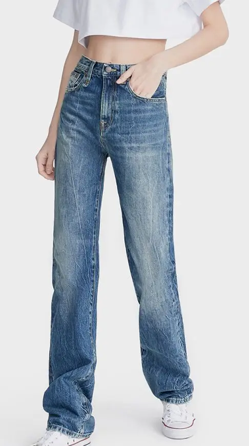

Pants Women Jeans Straight Wide-leg Jeans