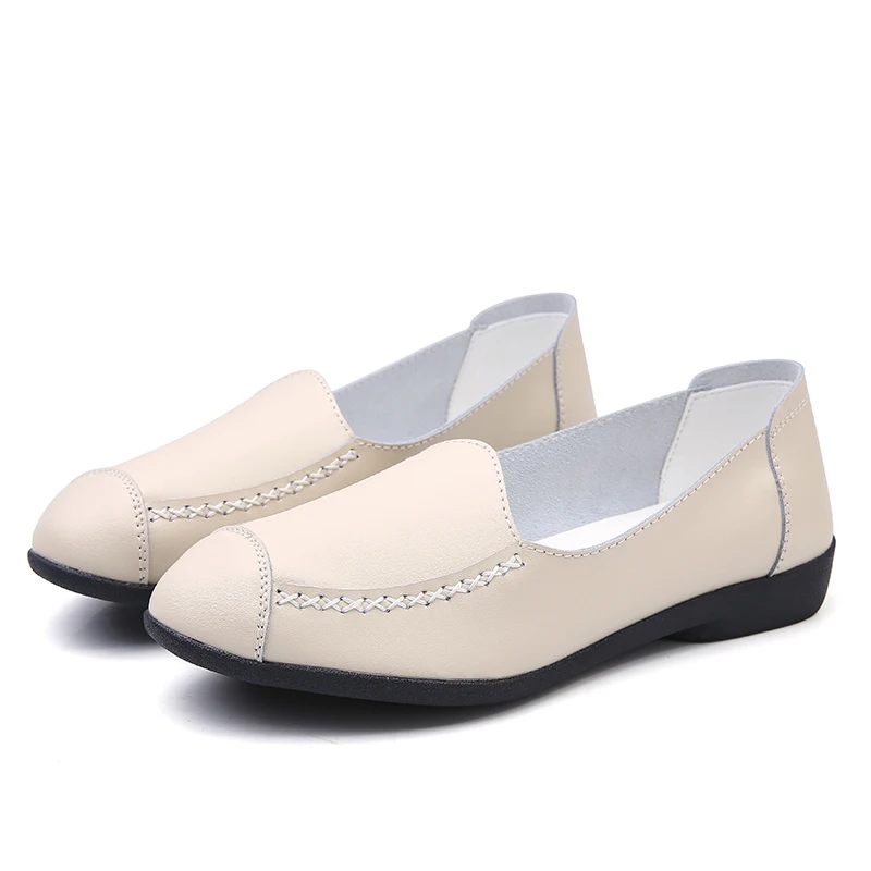 

Туфли женские ручной работы, балетки, плоская подошва, кроссовки для прогулок, простая обувь для медсестер