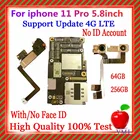 Материнская плата с полными ЧИПАМИ на 100% протестирована, хорошо работает для iPhone 11 pro max, оригинальная разблокировка сбез Face ID, логическая плата с поддержкой обновления