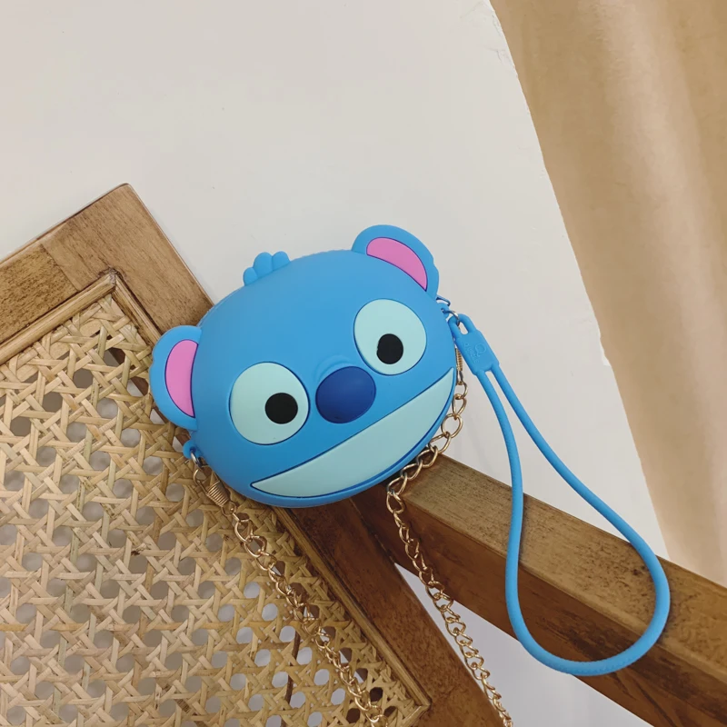 Маленькая мультяшная Аниме Сумка через плечо женская мягкая силиконовая цепочка