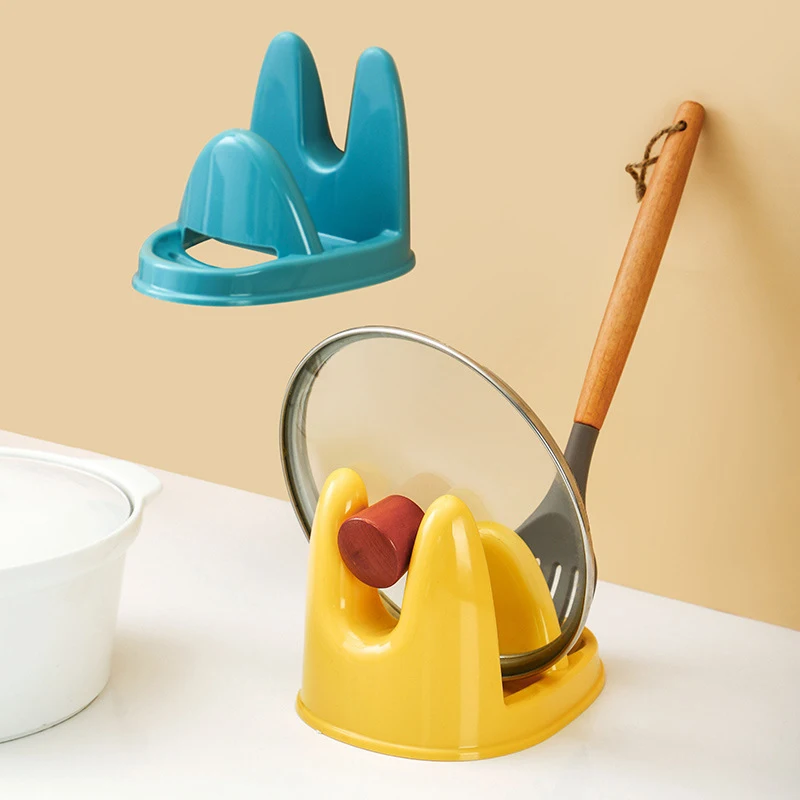 Многофункциональный горшок крышка Кронштейн Пластиковые домашние кухонные ножи