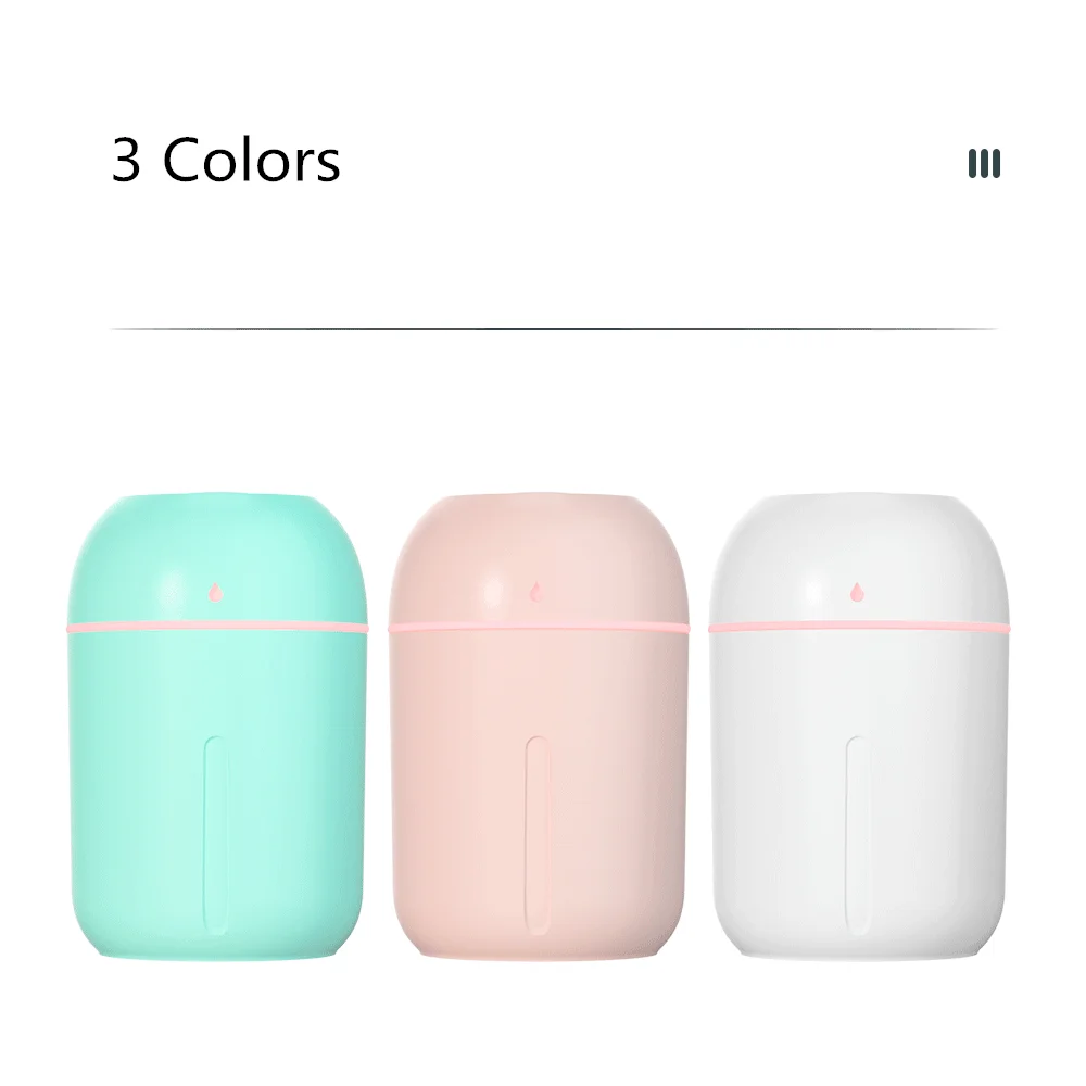 Портативный мини-увлажнитель воздуха 330 мл с низким уровнем шума