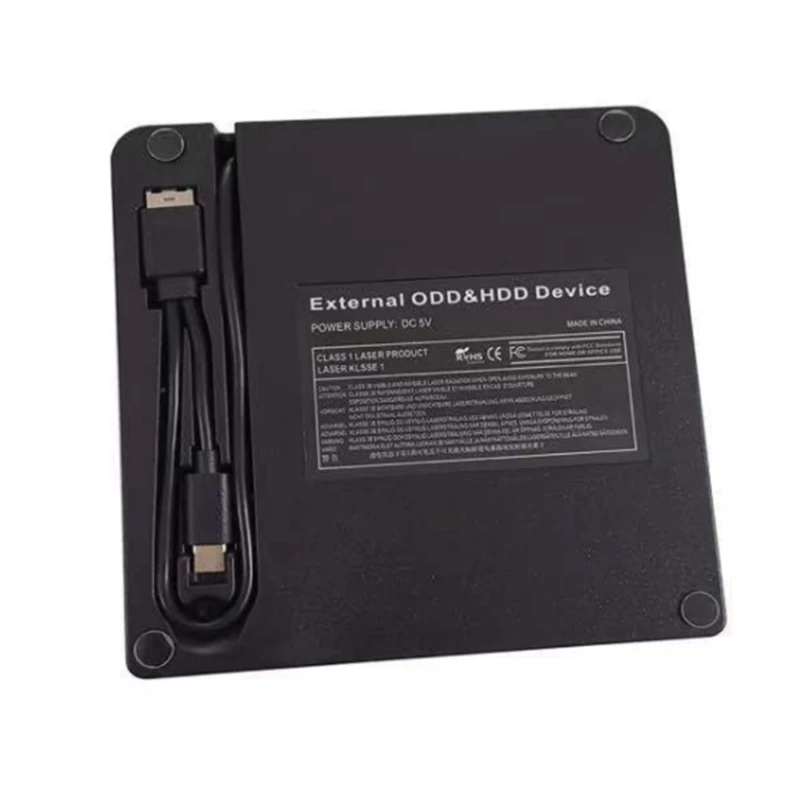 

H7JF External D/DVD Drive for Laptop Type-C USB D/DVD ROM Drive Reader Writer Burner -R D-RW DVD-R DVD-RW DVD+R Portable