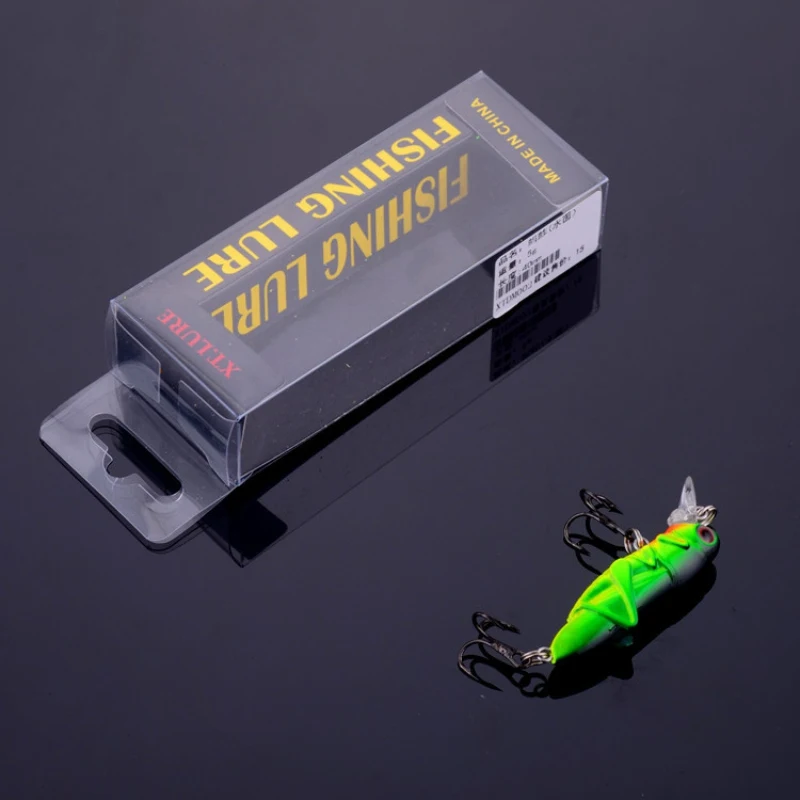 H рыболовные приманки 4 г 5 см насекомое-Кузнечик Crankbait Swimbait реалистичные из