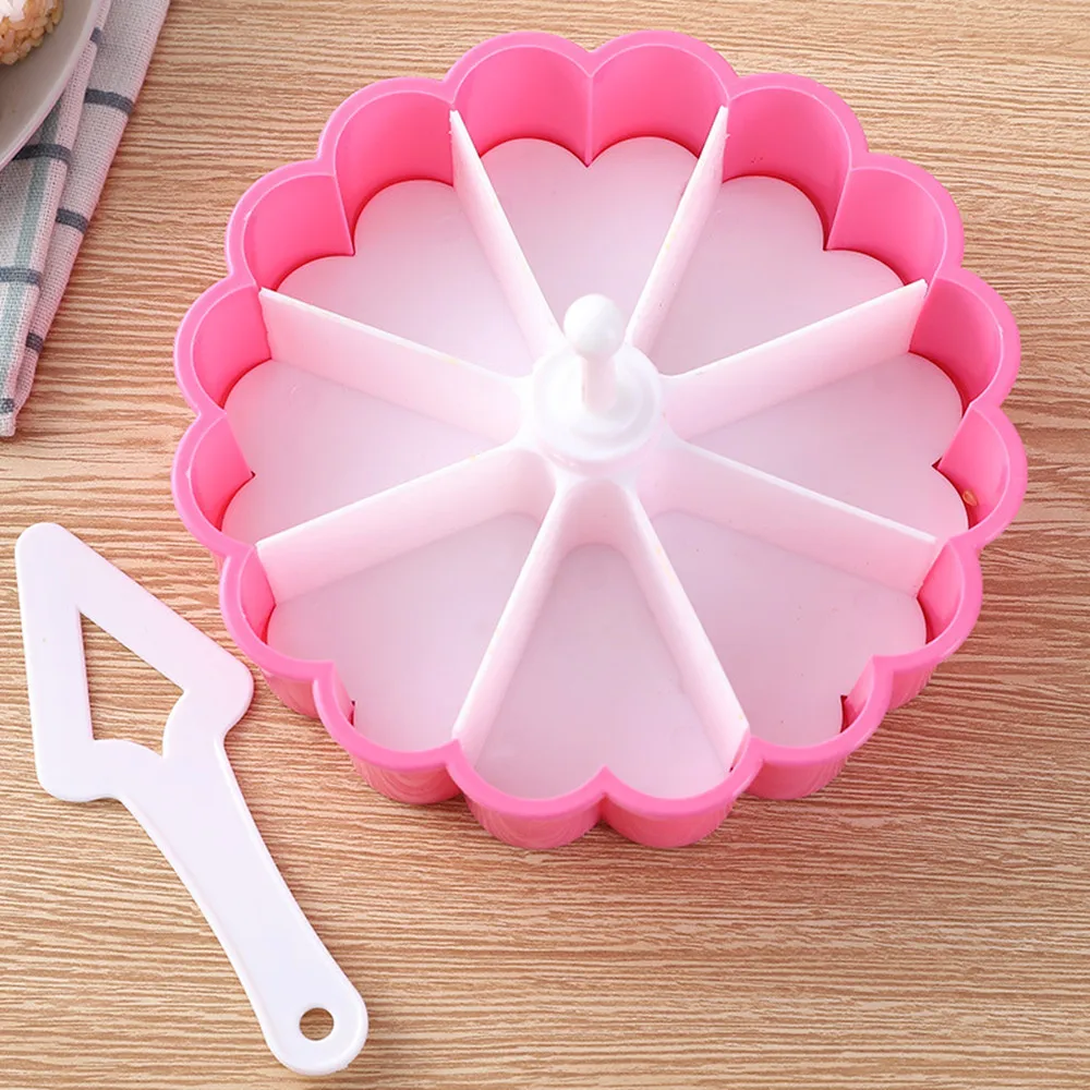 

Creative Cake Pan Sushi Mold Set Heart Shaped Sushi Mold Baking Jelly Pudding Cup Rice Ball Kitchen Sushi Suit Molds Tools
