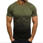 Модная Горячая распродажа Красивая 3D футболка забавная необычная градиентная Мужская цифровая одежда с круглым вырезом и коротким рукавом