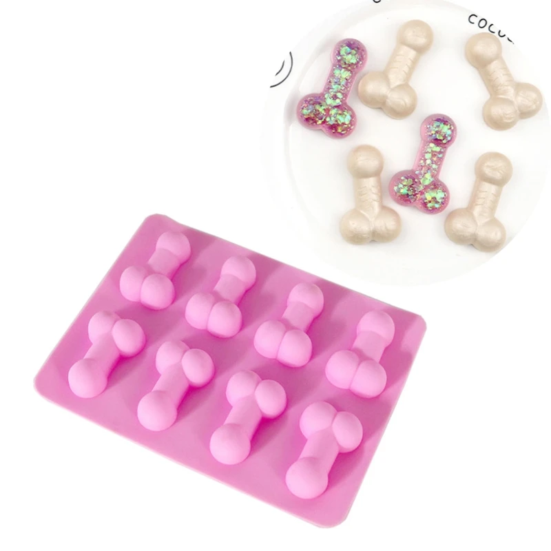 

Genital Shape Silicone Mold Reusable Candy Silicone Tray Easy to Clean Suitable for Microwave Oven, Refrigerator U90F