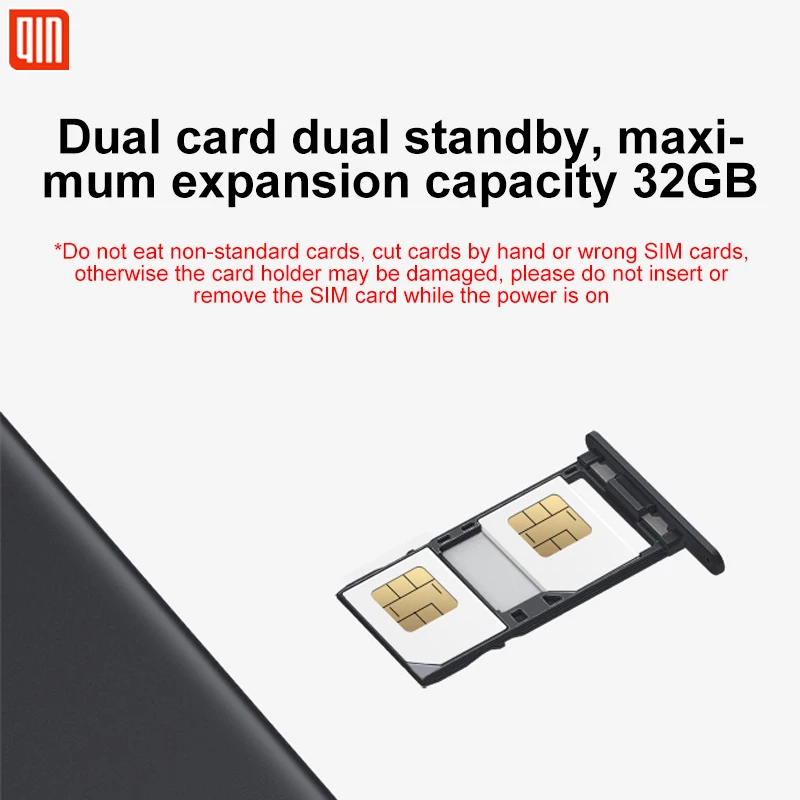 Qin 1S+ VoLTE 4G Network Wifi 8G+1G 2.8 Inch 1480mAH Bluetooth 4.2 Infrared Remote Control GPS Dual SIM Card Phone QIN 1 PLUS