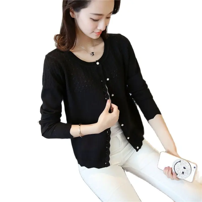 2021 women's new color button cardigan 30 |