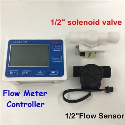 not power charger YF-S201 G1/" регулятор потока воды система комплект ЖК-дисплей+ электромагнитный манометр для клапана+ Датчик потока счетчик индикатор ридер - Цвет: not power charger
