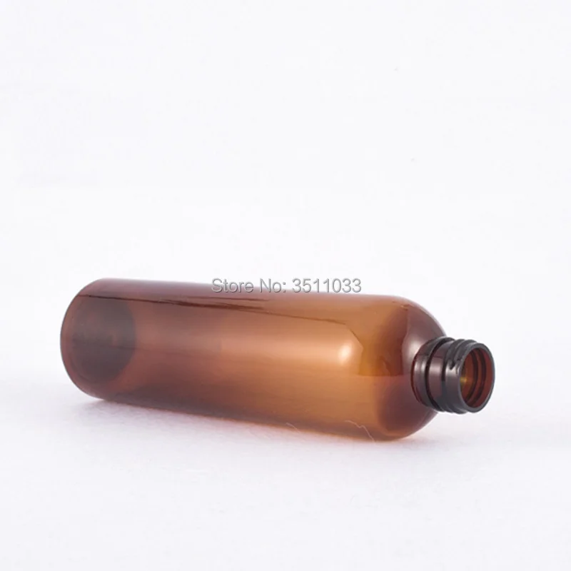 Янтарная пластиковая бутылка для косметического эмульсионного лосьона объемом
